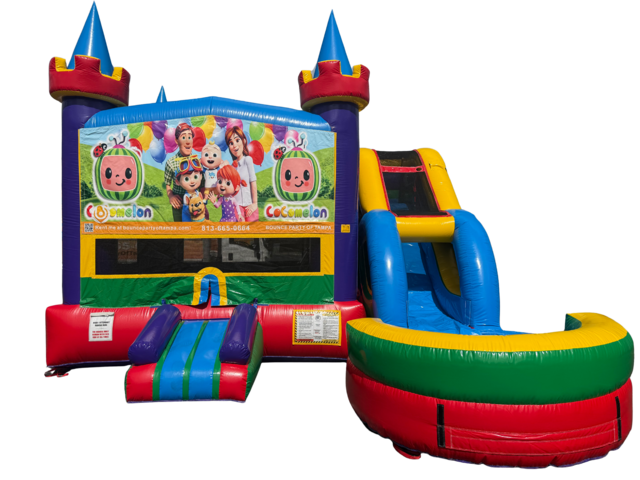 Cocomelon Bounce House with Slide (Wet or Dry)