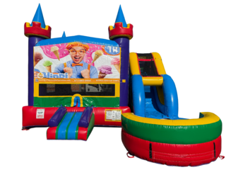 Blippi Bounce House with slide wet or dry
