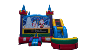 Christmas Bounce House w/slide wet or dry