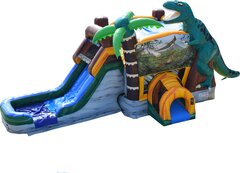 Dinosaur Bounce House with Slide (WET or DRY)