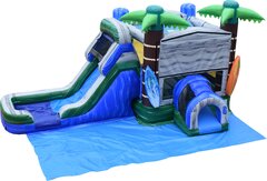 Paradise bounce house w/slide wet or dry