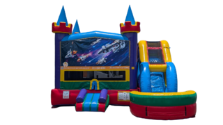 Space Bounce House w/slide wet or dry