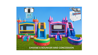 Choose your Bouncer Slide and Concession