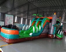 Dinosaur Bounce House With Slide