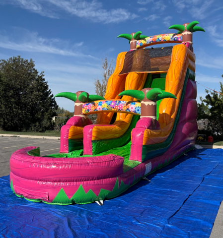 20-ft Magenta Water Slide