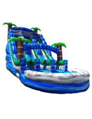 20' Dual Lane Tropical Water slide