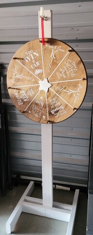 Wedding Prize wheel for rent