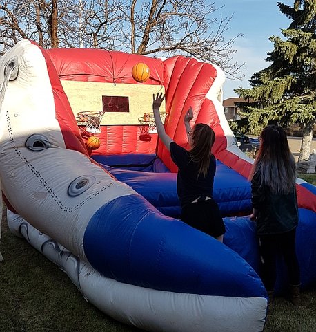 Inflatable Basketball Shootout Game