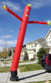 20' Red Air Dancer (Only to be rented WITH inflatable)