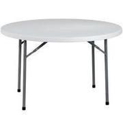 White Round Table 5' = 60" (ONLY to be rented WITH Inflatable)
