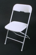 White Chair (ONLY to be rented WITH Inflatable)