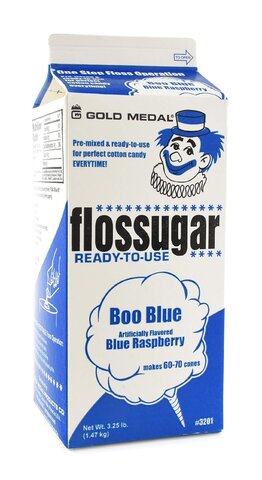 60 SERVINGS OF BLUE RASPBERRY COTTON CANDY SUGAR