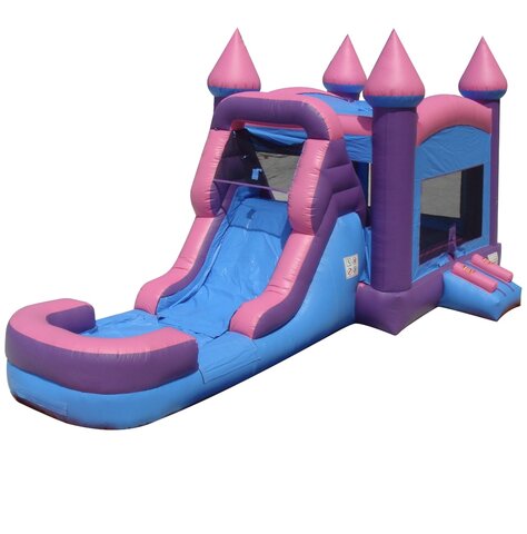 DREAM CASTLE bounce house with slide COMB0 (WET & DRY)