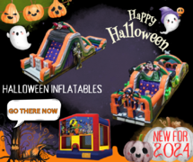 Halloween Inflatables<br><FONT COLOR = RED>🎃 NEW FOR 2024 🎃</font>