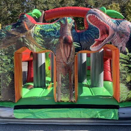 FT DINOSAUR SLIDE OBSTACLE COURSE Bouncer World SC Sumter SC