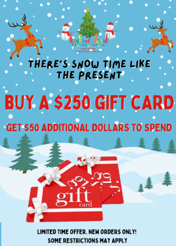 Gift Card of $300 for only $250