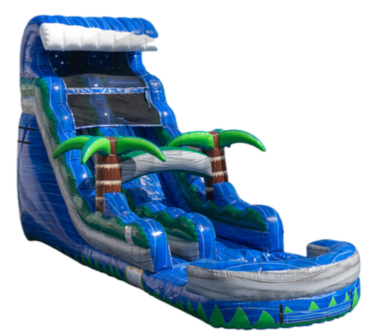 18FT BLUE LAGOON SLIDE WITH POOL