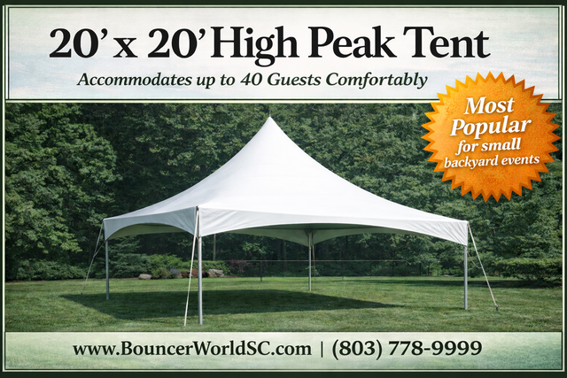 20' x 20' HIGH PEAK TENT