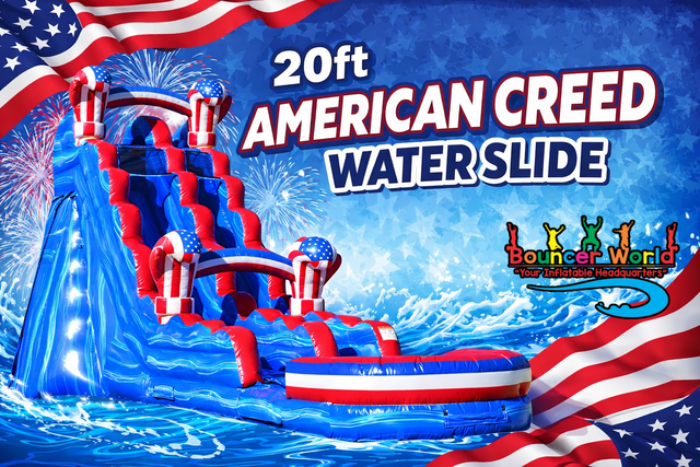 20FT AMERICAN CREED SLIDE W/ POOL