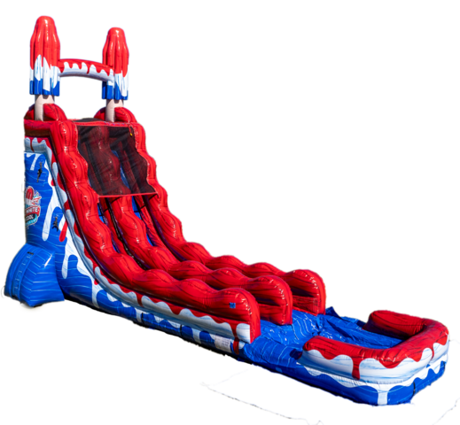 22FT RED WHITE AND COOL POPSICLE WATER SLIDE