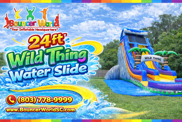 24FT WILD THING SLIDE W/ POOL