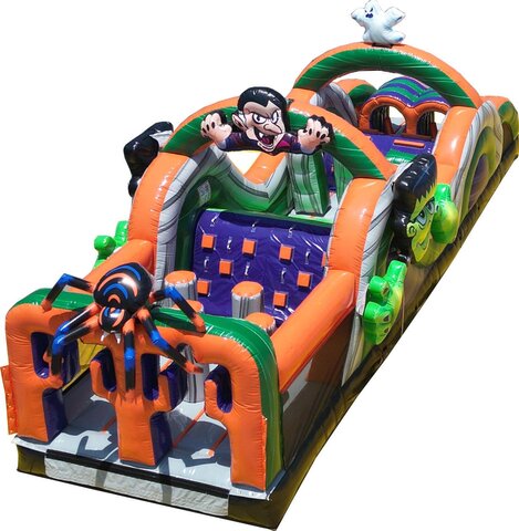 35FT HALLOWEEN - SLIDE OBSTACLE COURSE