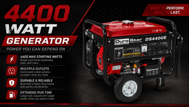GENERATOR - DURO STAR - 4,400 WATTS