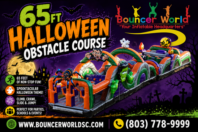 65FT HALLOWEEN OBSTACLE COURSE