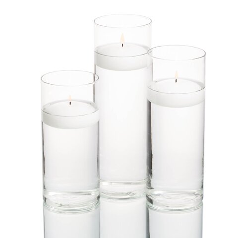 3PC CYLINDER VASE CENTERPIECES 