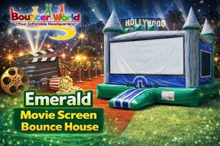 MOVIE SCREEN BOUNCE HOUSE - EMERALD
