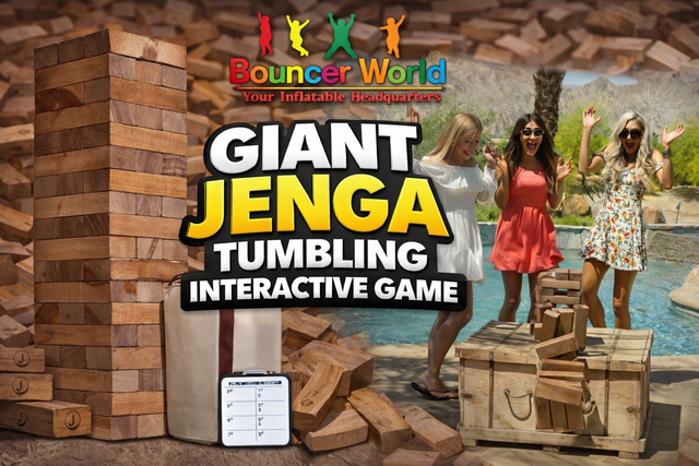 GIANT JENGA TUMBLING TOWER BLOCKS