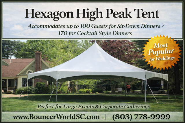 40' HEXAGON HIGH PEAK TENT