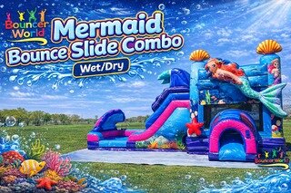 MERMAID BOUNCE SLIDE COMBO