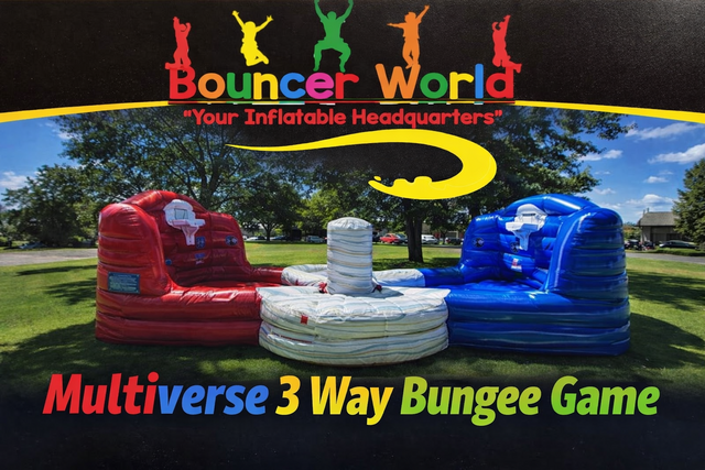 MULTIVERSE INTERACTIVE BUNGEE GAME - BASKETBALL, HUNGRY HIPPO, LIGHT HUNTER