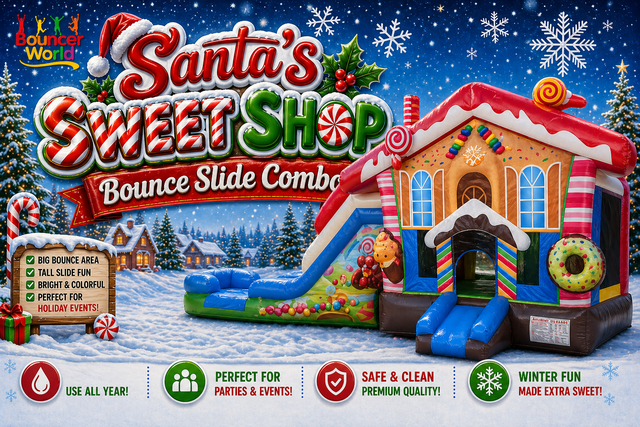 SANTA'S SWEET SHOP BOUNCE SLIDE COMBO