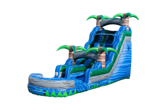 18FT BLUE LAGOON SLIDE WITH POOL