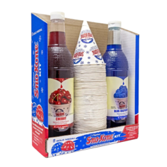 Snow Cone Supplies - 50 Servings<br><font color= red>INCLUDES SYRUP & CUPS</font>