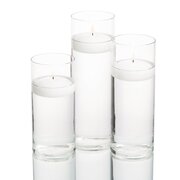3PC CYLINDER VASE CENTERPIECESDoes Not Include Candles Pictured