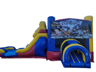 HAPPY HALLOWEEN TRICK OR TREAT BACKYARD BOUNCE SLIDE COMBO