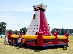 INFLATABLE ROCK CLIMBING WALL<br>4 PERSON INTERACTIVE<br><font color =red></font>