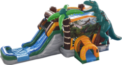 DELUXE T-REX DINOSAUR BOUNCE SLIDE COMBO WET/DRY