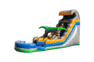 18' CASCADE FALLS SLIDE W/ POOL<marquee><FONT COLOR = RED>COMING IN 2024</MARQUEE></FONT>