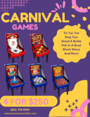 CARNIVAL GAME SPECIAL - <font color = blue>4 FOR $250</font><br><font color= red><b><marquee>COMING IN 2024</b></marquee></font>
