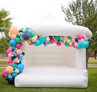 White Bounce Houses and White Bounce Houses with Slide