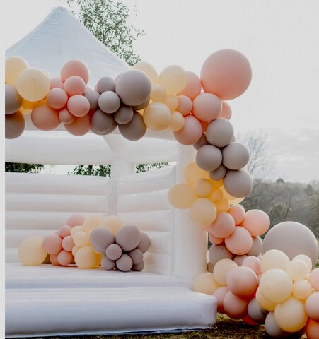 White Bounce House - Gazebo Style