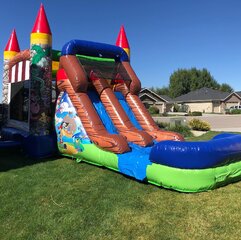 Pirate Bounce House and Waterslide Combo