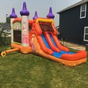 Princess Bounce House and Waterslide Dry