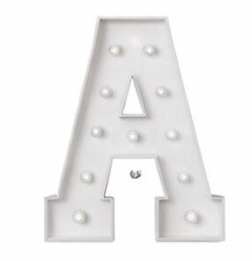 Marquee Letters A