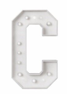 Marquee Letters C