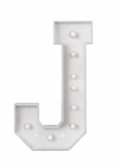 Marquee Letters J